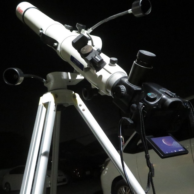 天体望遠鏡とカメラ